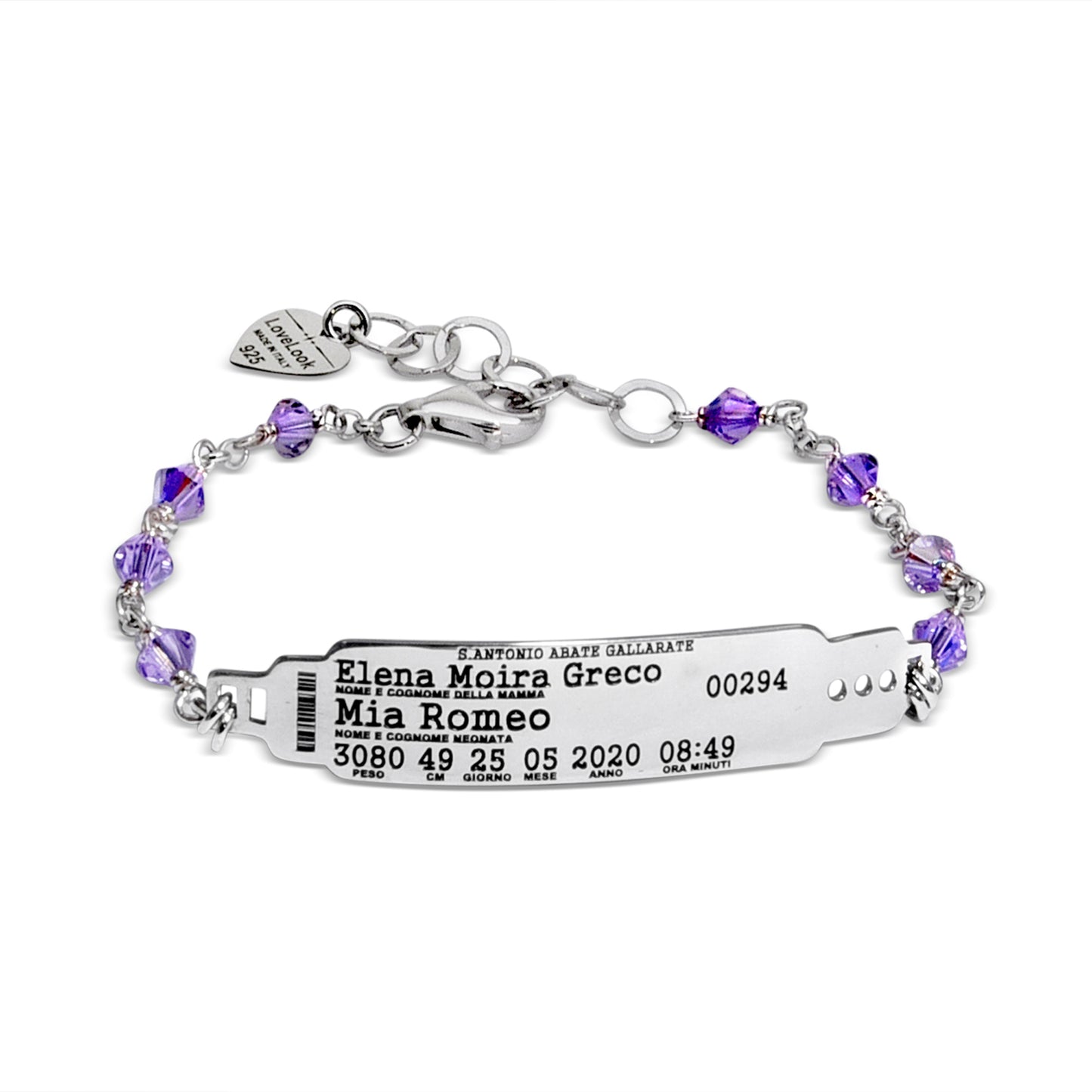 Bracciale Nascita Fantasia con Swarovski