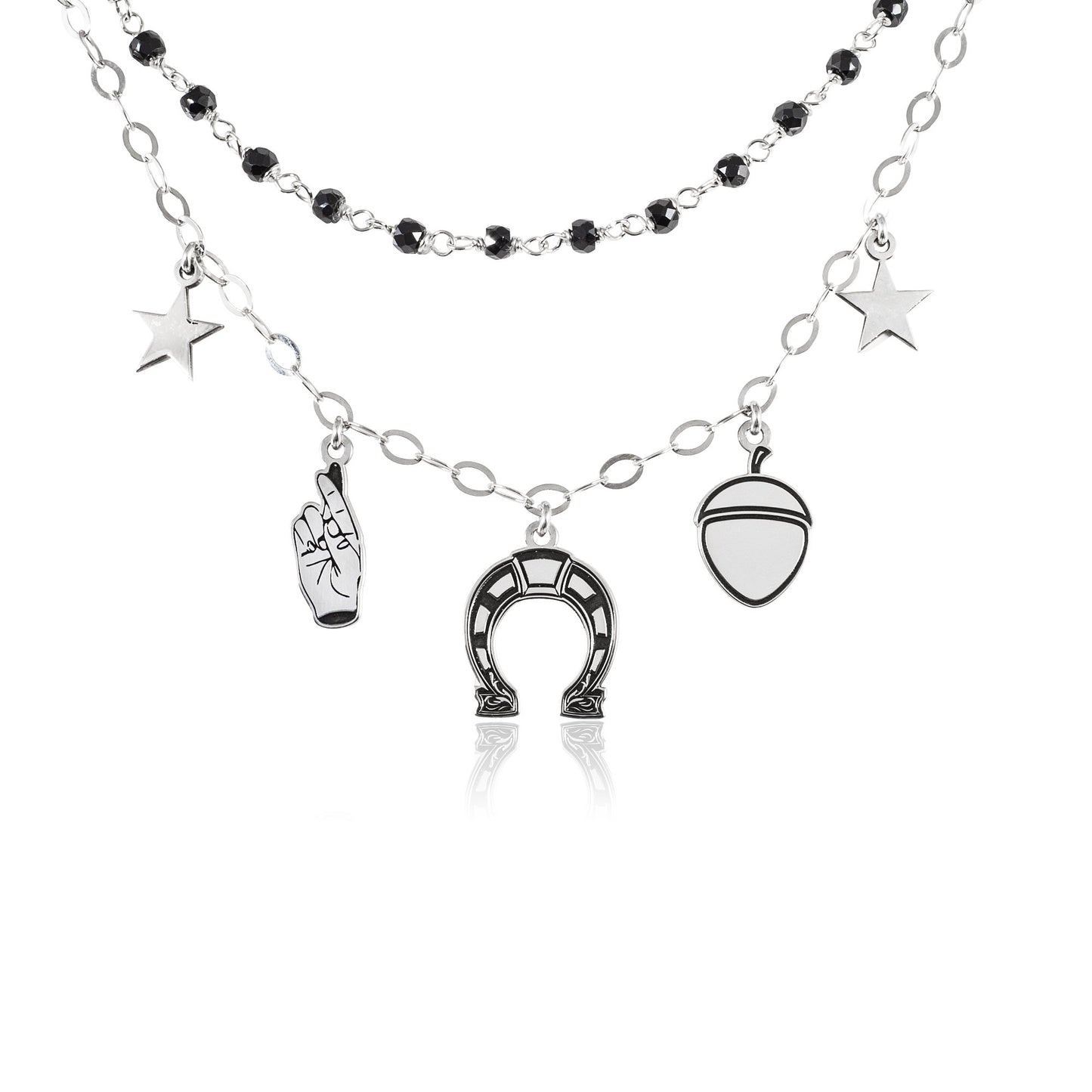 Collana choker fortuna doppia