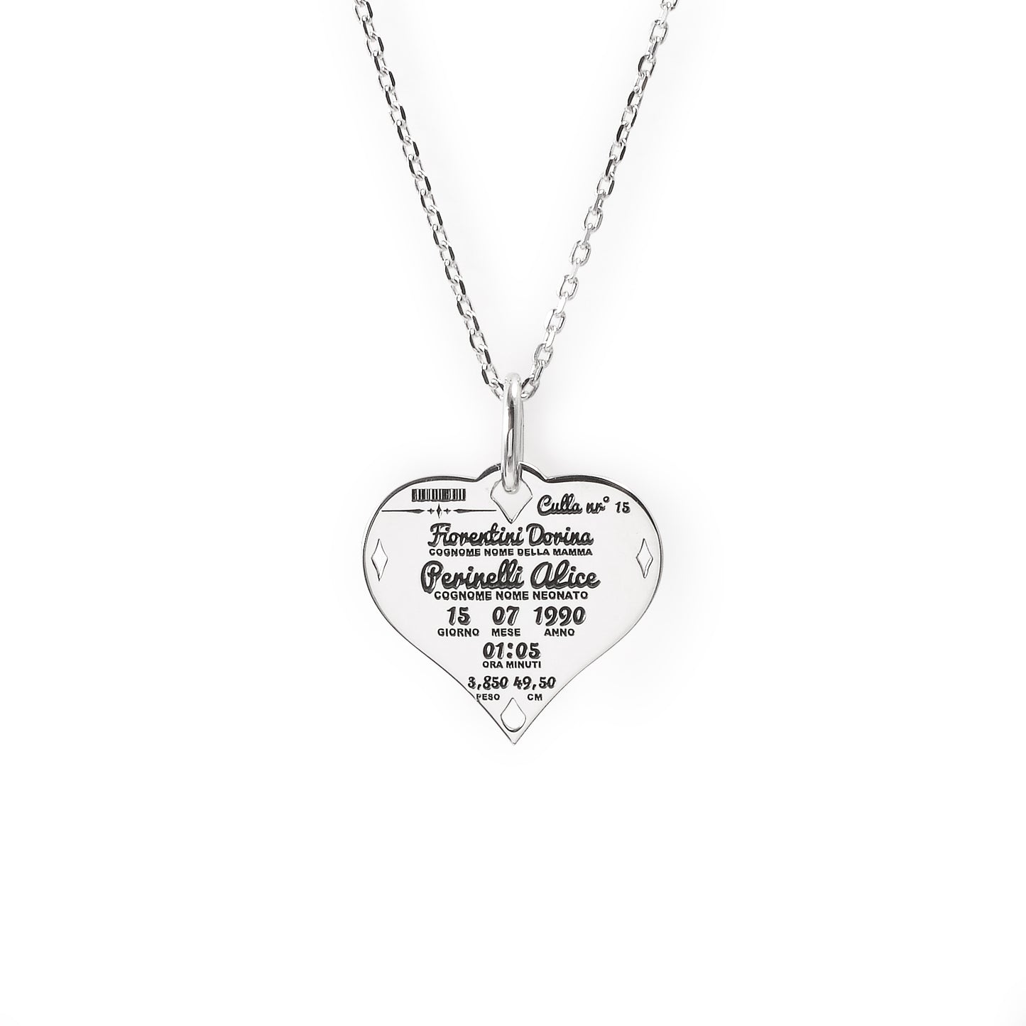 Collana Nascita Cuore Forzatina