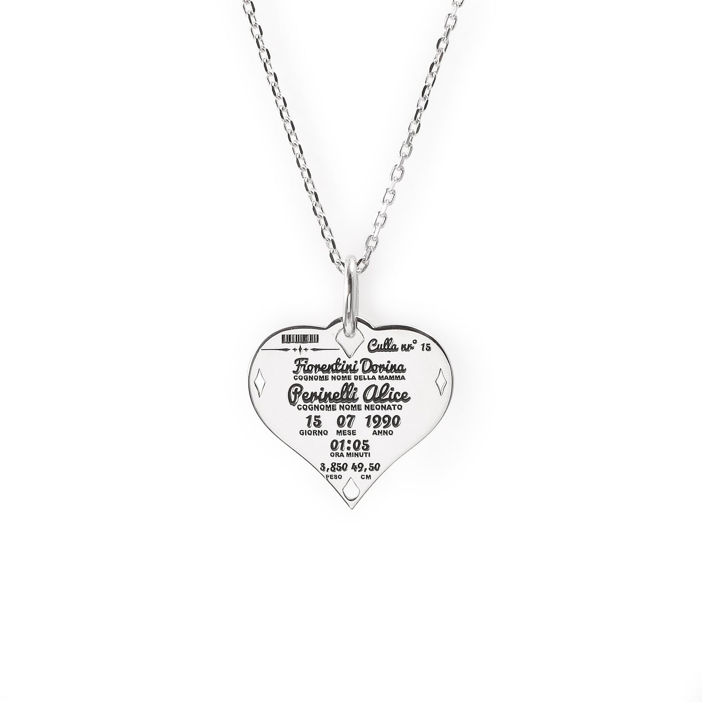 Collana Nascita Cuore Forzatina