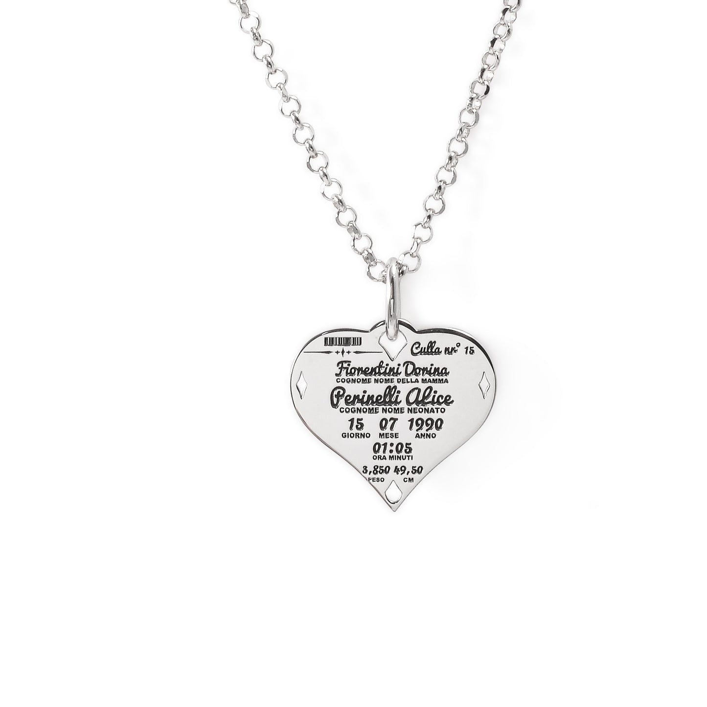 Collana Nascita Cuore Rollo'