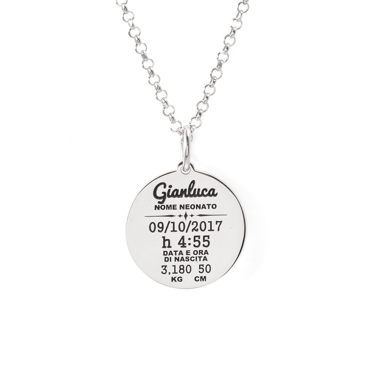 Collana Nascita Tondo Rollo'