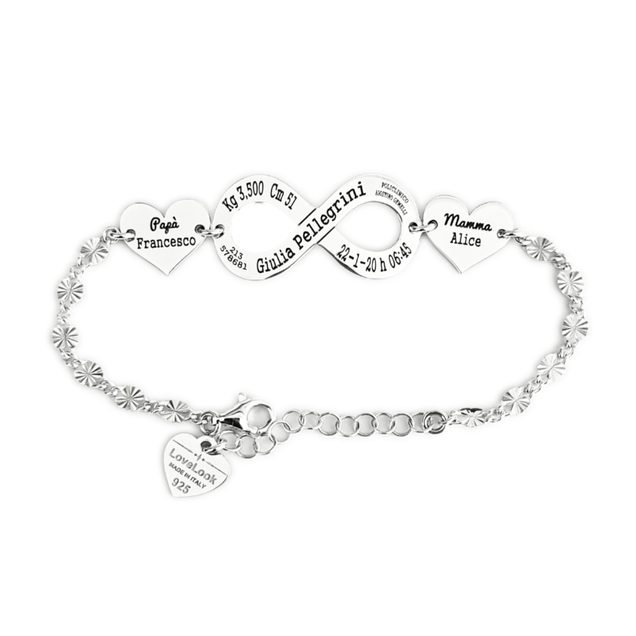 Bracciale Nascita Family Infinito Grande