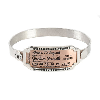 Rigid Birth Bracelet Luxury Black