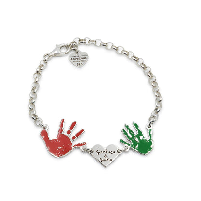 DOUBLE FOOTPRINT and HEART BRACELET