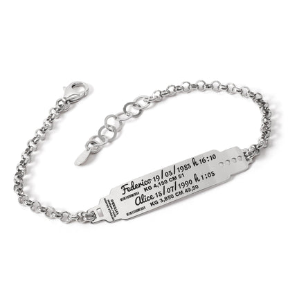 Bracciale Nascita Rolò Singola