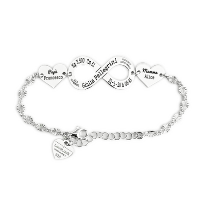 Bracciale Nascita Family Infinito Grande